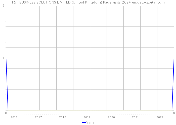 T&T BUSINESS SOLUTIONS LIMITED (United Kingdom) Page visits 2024 