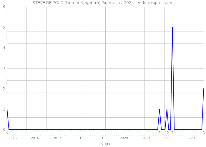 STEVE DE POLO (United Kingdom) Page visits 2024 