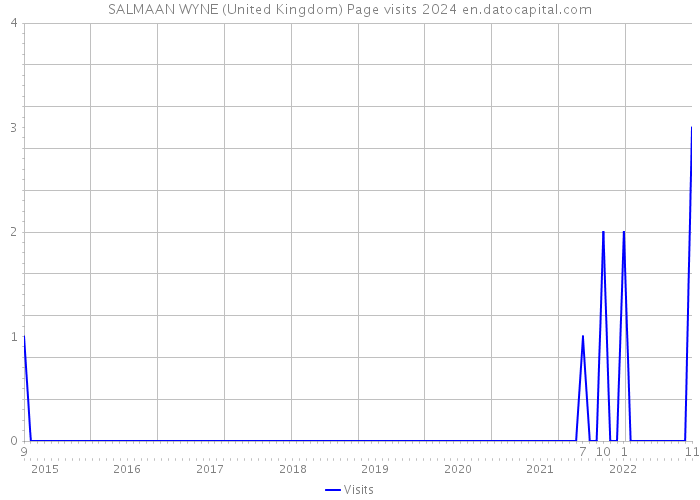 SALMAAN WYNE (United Kingdom) Page visits 2024 