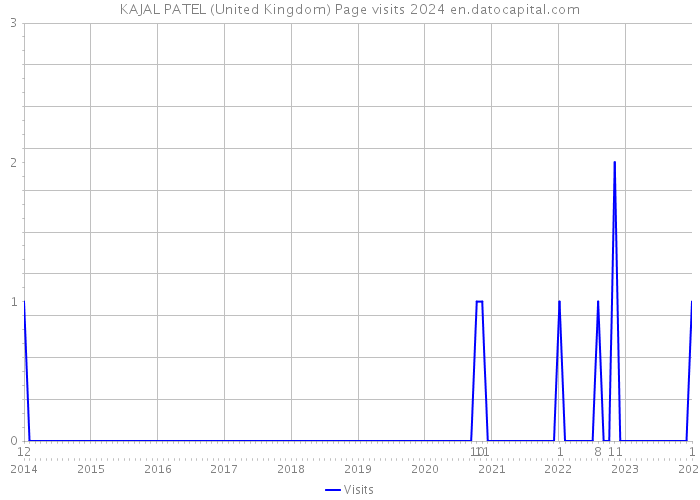 KAJAL PATEL (United Kingdom) Page visits 2024 