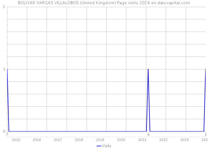 BOLIVAR VARGAS VILLALOBOS (United Kingdom) Page visits 2024 