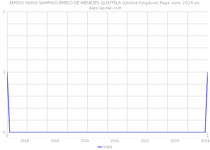 EMIDIO NUNO SAMPAIO EMELO DE MENEZES QUINTELA (United Kingdom) Page visits 2024 