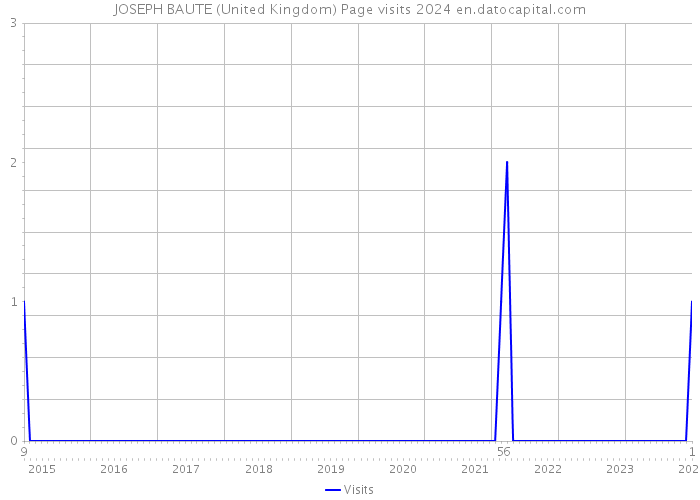 JOSEPH BAUTE (United Kingdom) Page visits 2024 