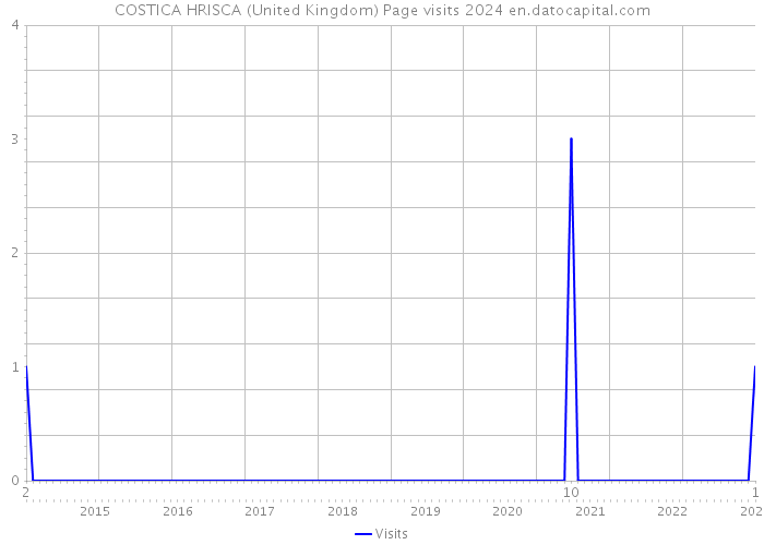 COSTICA HRISCA (United Kingdom) Page visits 2024 