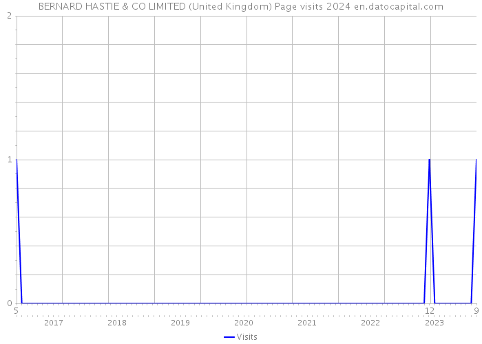 BERNARD HASTIE & CO LIMITED (United Kingdom) Page visits 2024 