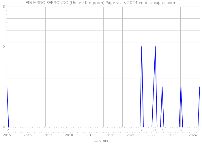 EDUARDO BERRONDO (United Kingdom) Page visits 2024 