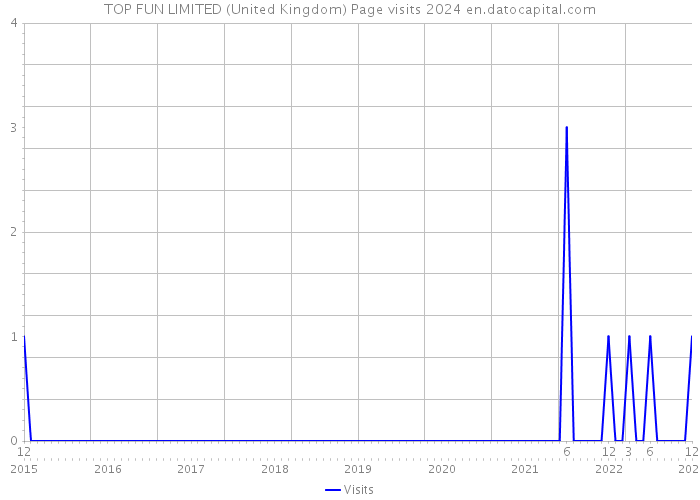TOP FUN LIMITED (United Kingdom) Page visits 2024 