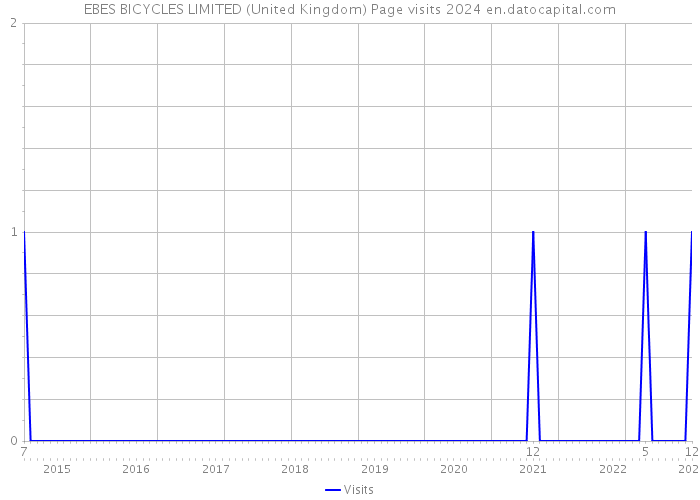 EBES BICYCLES LIMITED (United Kingdom) Page visits 2024 