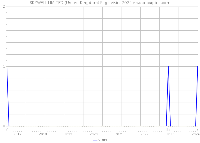 SKYWELL LIMITED (United Kingdom) Page visits 2024 