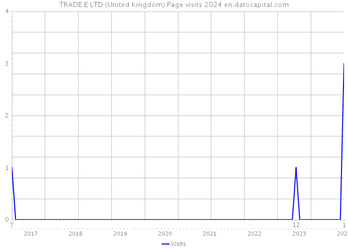 TRADE E LTD (United Kingdom) Page visits 2024 