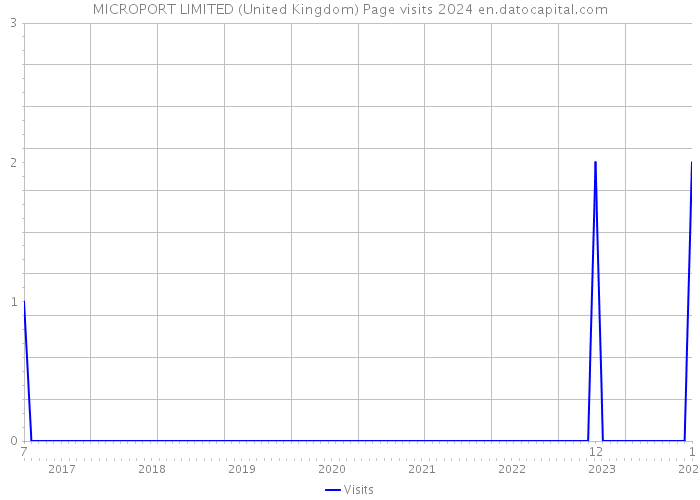 MICROPORT LIMITED (United Kingdom) Page visits 2024 