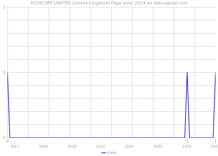 RICHCORP LIMITED (United Kingdom) Page visits 2024 