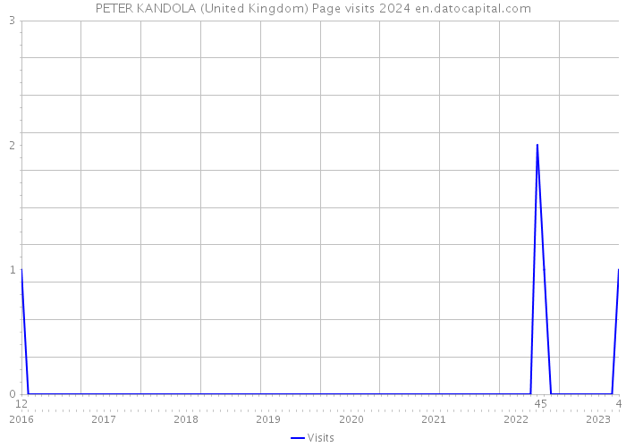 PETER KANDOLA (United Kingdom) Page visits 2024 