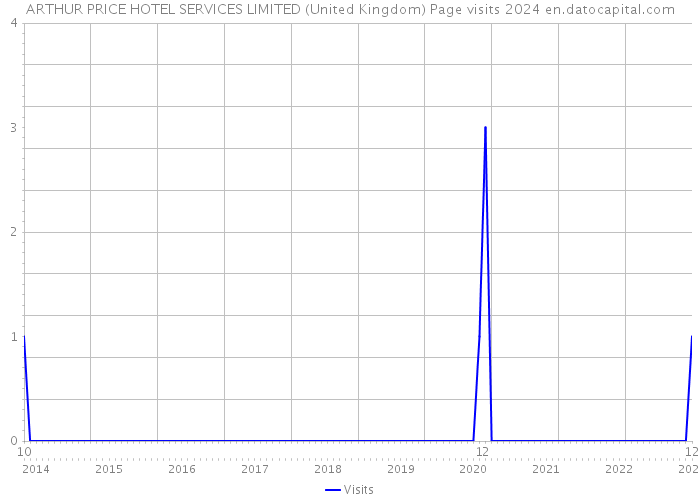 ARTHUR PRICE HOTEL SERVICES LIMITED (United Kingdom) Page visits 2024 