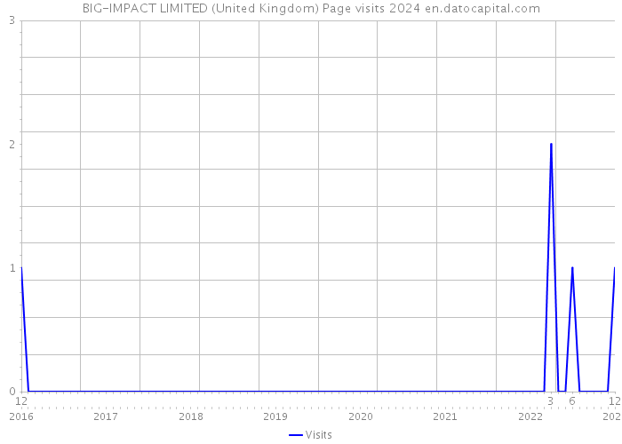 BIG-IMPACT LIMITED (United Kingdom) Page visits 2024 