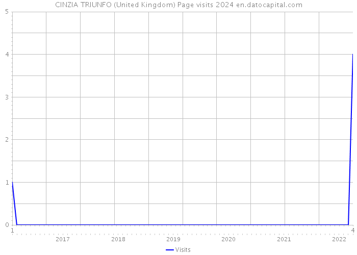 CINZIA TRIUNFO (United Kingdom) Page visits 2024 