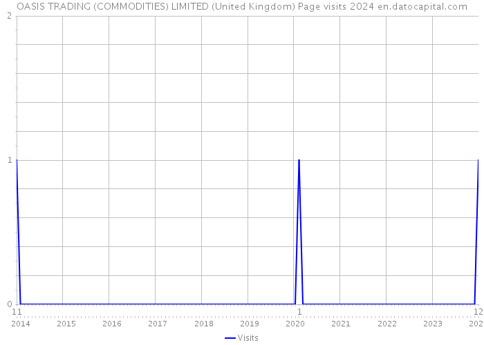 OASIS TRADING (COMMODITIES) LIMITED (United Kingdom) Page visits 2024 