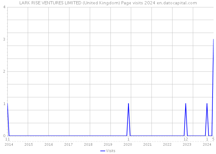 LARK RISE VENTURES LIMITED (United Kingdom) Page visits 2024 