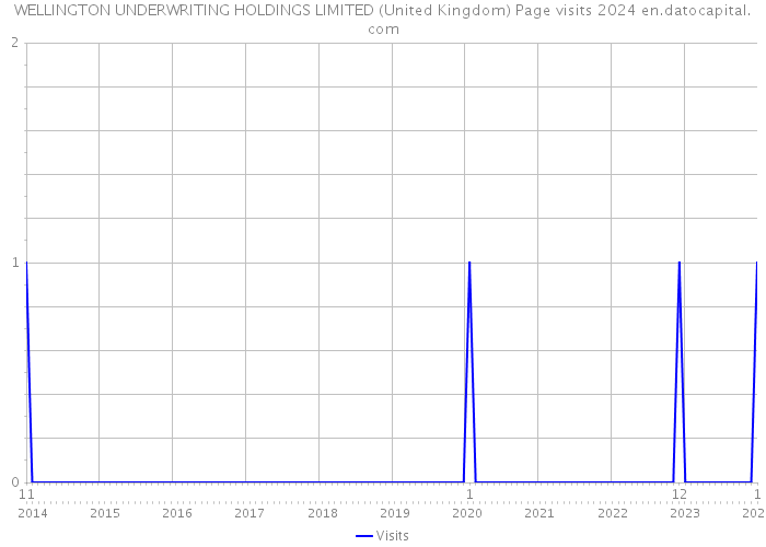 WELLINGTON UNDERWRITING HOLDINGS LIMITED (United Kingdom) Page visits 2024 