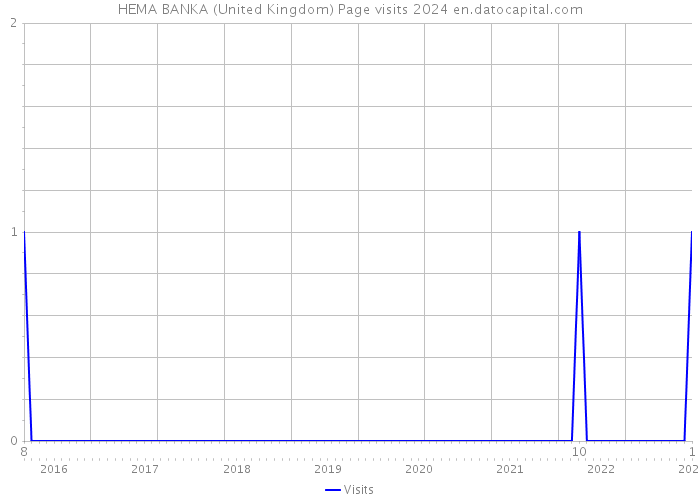 HEMA BANKA (United Kingdom) Page visits 2024 