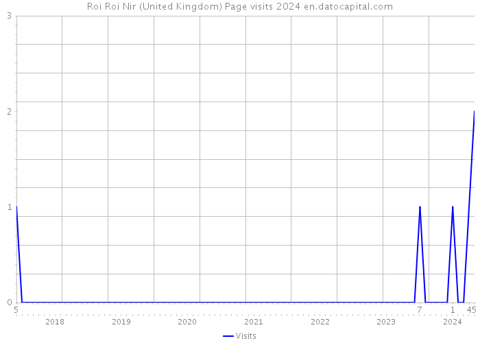 Roi Roi Nir (United Kingdom) Page visits 2024 