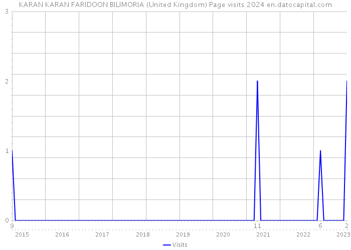 KARAN KARAN FARIDOON BILIMORIA (United Kingdom) Page visits 2024 