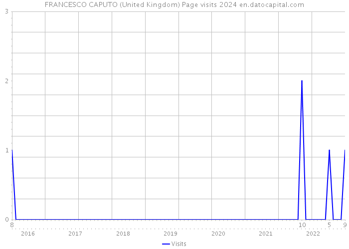 FRANCESCO CAPUTO (United Kingdom) Page visits 2024 