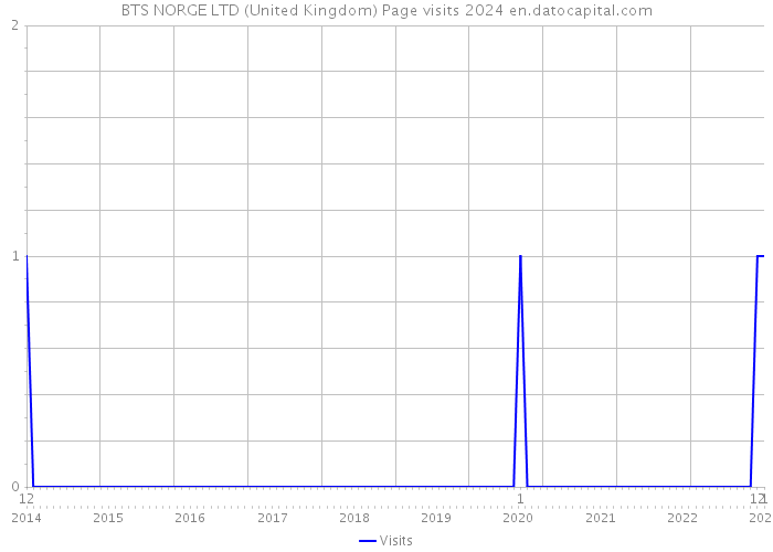 BTS NORGE LTD (United Kingdom) Page visits 2024 