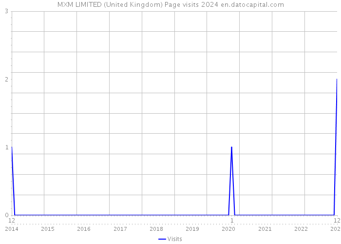 MXM LIMITED (United Kingdom) Page visits 2024 