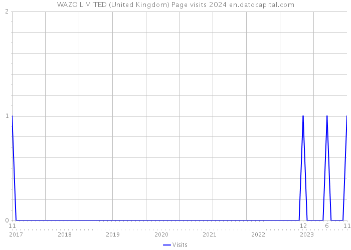 WAZO LIMITED (United Kingdom) Page visits 2024 