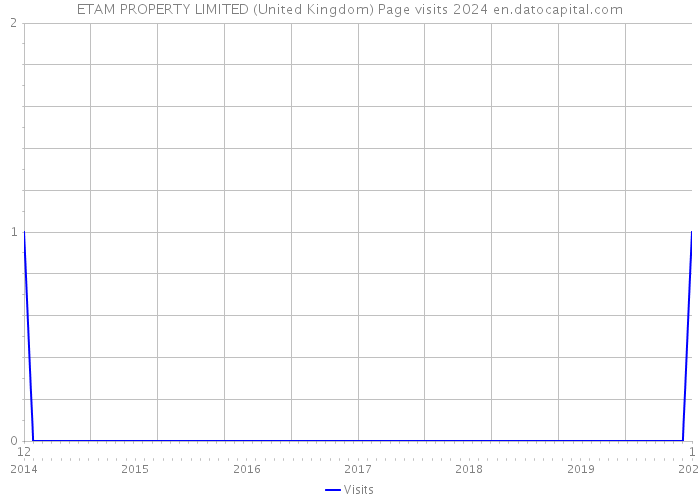 ETAM PROPERTY LIMITED (United Kingdom) Page visits 2024 