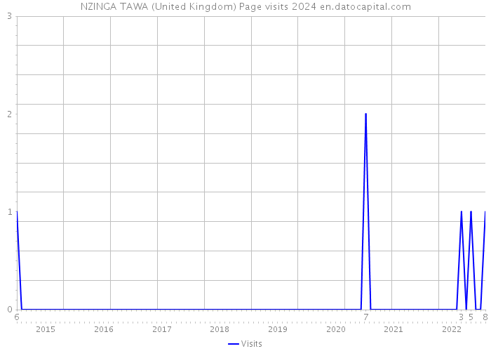 NZINGA TAWA (United Kingdom) Page visits 2024 