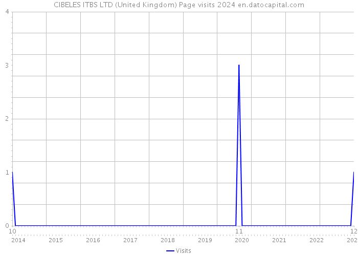 CIBELES ITBS LTD (United Kingdom) Page visits 2024 