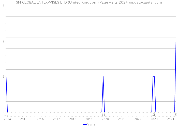 SM GLOBAL ENTERPRISES LTD (United Kingdom) Page visits 2024 
