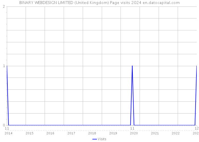 BINARY WEBDESIGN LIMITED (United Kingdom) Page visits 2024 