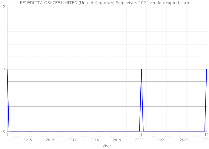 BENEDICTA OBAZEE LIMITED (United Kingdom) Page visits 2024 