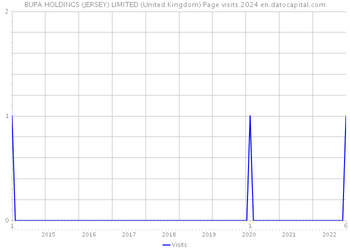 BUPA HOLDINGS (JERSEY) LIMITED (United Kingdom) Page visits 2024 