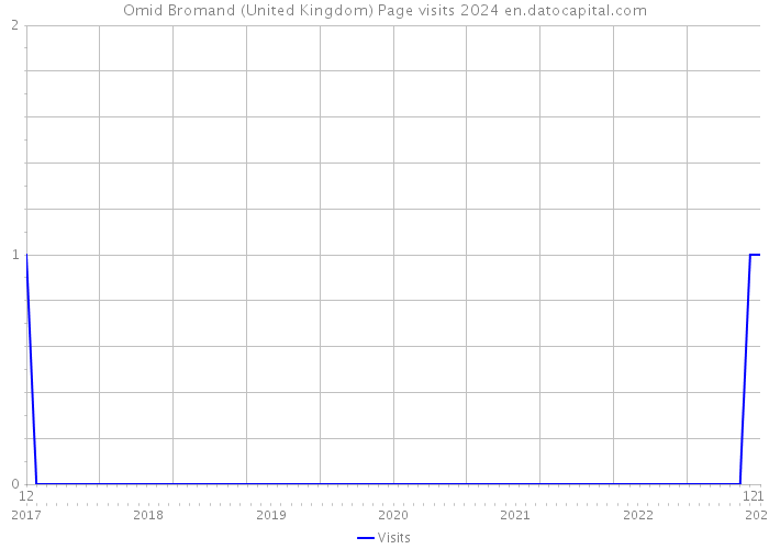 Omid Bromand (United Kingdom) Page visits 2024 