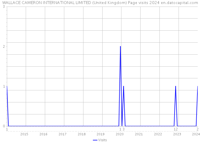 WALLACE CAMERON INTERNATIONAL LIMITED (United Kingdom) Page visits 2024 