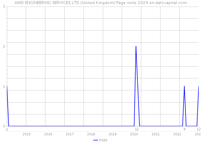 AMD ENGINEERING SERVICES LTD (United Kingdom) Page visits 2024 