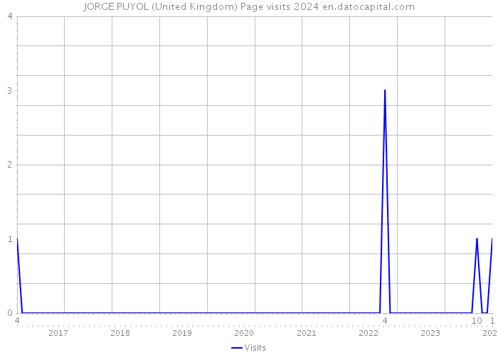 JORGE PUYOL (United Kingdom) Page visits 2024 