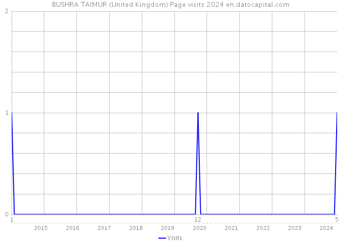 BUSHRA TAIMUR (United Kingdom) Page visits 2024 