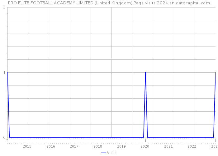 PRO ELITE FOOTBALL ACADEMY LIMITED (United Kingdom) Page visits 2024 