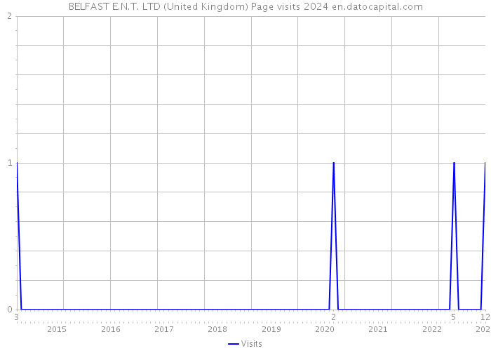BELFAST E.N.T. LTD (United Kingdom) Page visits 2024 