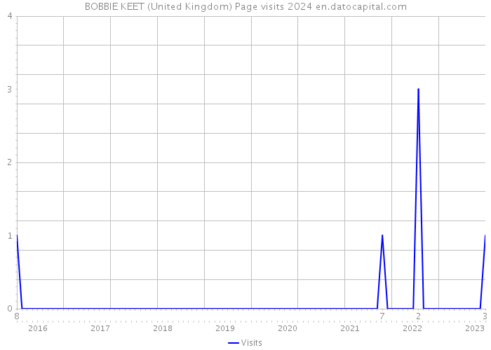 BOBBIE KEET (United Kingdom) Page visits 2024 