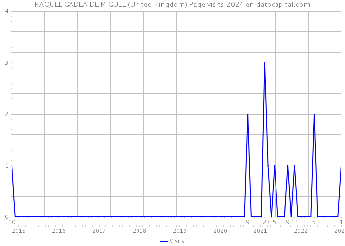 RAQUEL GADEA DE MIGUEL (United Kingdom) Page visits 2024 