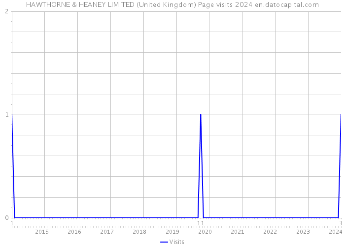 HAWTHORNE & HEANEY LIMITED (United Kingdom) Page visits 2024 
