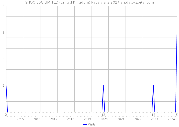 SHOO 558 LIMITED (United Kingdom) Page visits 2024 