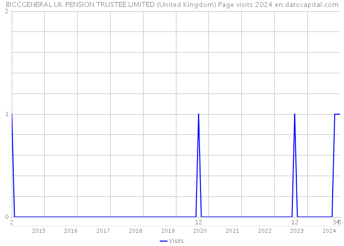 BICCGENERAL UK PENSION TRUSTEE LIMITED (United Kingdom) Page visits 2024 