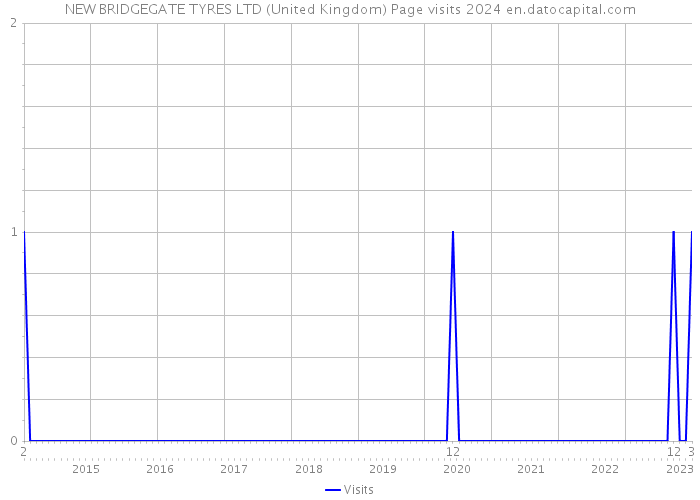 NEW BRIDGEGATE TYRES LTD (United Kingdom) Page visits 2024 